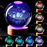 Luminária Cristal Base De Madeira Decoração
