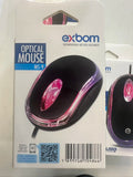 Mouse USB Óptico Com Led Exbom - MS-9