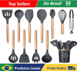Kit 12 Utensílios de Cozinha em Silicone