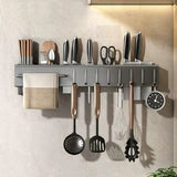 Organizador de cozinha, prateleira de parede, suporte para especiarias, facas, temperos