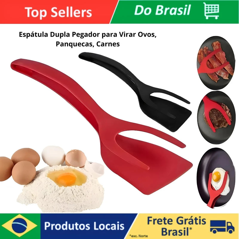 Espátula Multiuso 3 em 1 para Ovos, Bifes e Panquecas