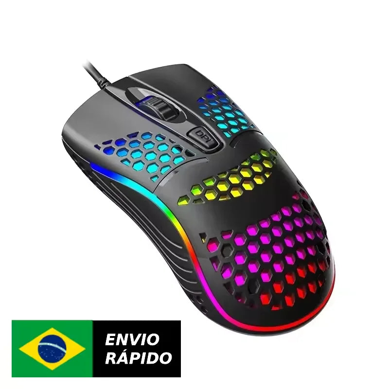 Mouse USB RGB para Computador e Notebook