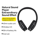 Fones de ouvido sem fio Baseus D02 Pro Bluetooth 5.3
