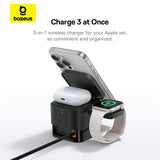 Carregador Indução BASEUS 3 em 1  25W