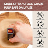 100 Forros de Papel Antiaderente para Air Fryer