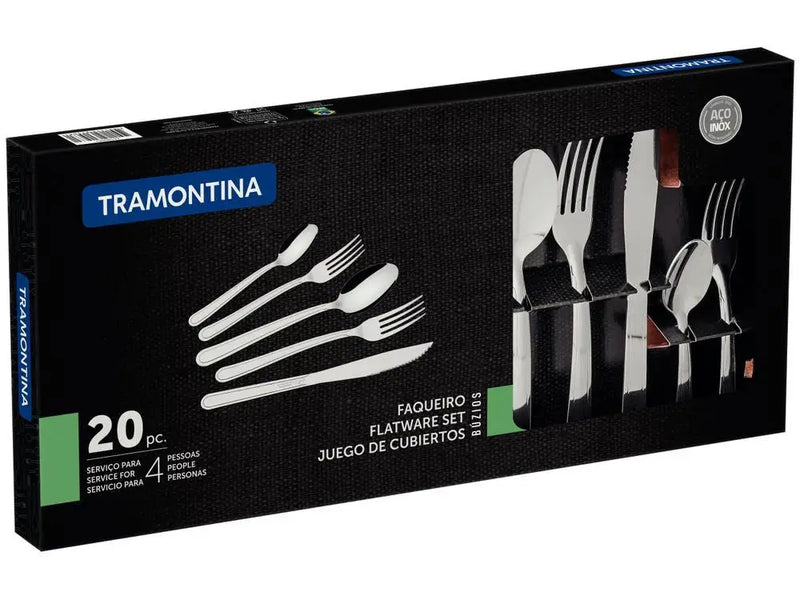 Kit 20 Peças Faqueiro Tramontina Inox