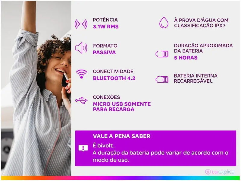 Caixa De Som JBL Go Essential Bluetooth - Bivolt