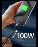 Cabo USB C para USB C 100 W estilo mola UGREEN