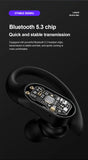 Fone de ouvido esportivo Bluetooth resistente a suor LENOVO THINKPLUS LP75 Bluetooth 5.3 TWS