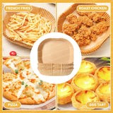 100 Forros de Papel Antiaderente para Air Fryer