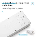 Extensão de Tomada Com Portas USB Premium