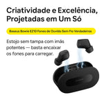 Fone de ouvido sem fio Baseus Bowie EZ10 TWS Bluetooth 5.3 com carregamento rápido