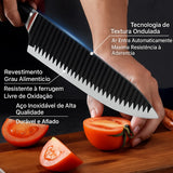 Conjunto de 6 Utensílios de aço inoxidável Black Wave